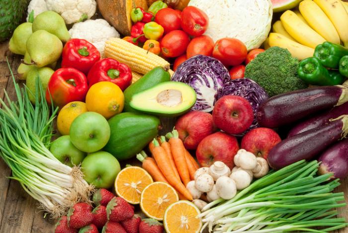 A Colorful Selection Of Fruits And Vegetables